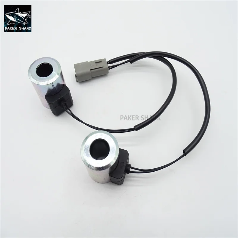 UC4020757708 para Komatsu WA150 Bobina de válvula solenóide 200L 250P Bobina de válvula solenóide 270 320L Escavadeira de bobina de válvula solenóide