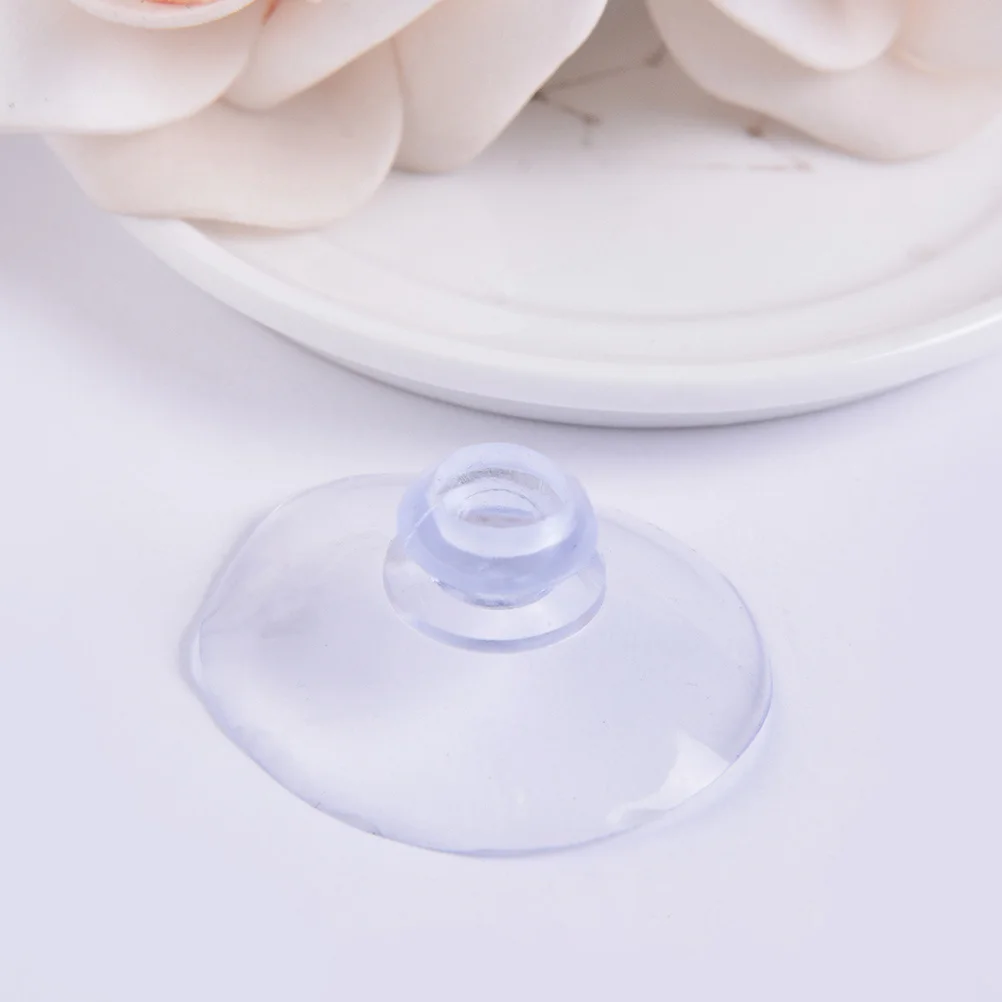 

100Pcs Mushroom Head Suction Cups Plastic Simple Design Home Glass Suction Cup Practical Fixing Tool Small Sucker Cup
