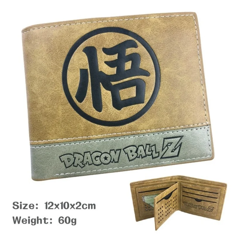 33 Models/ Dragon Ball Son Goku Turtle Wuzi Embossed Short Wallet Coin Purse Student Fashion Personality Zero Wallet Card Wallet