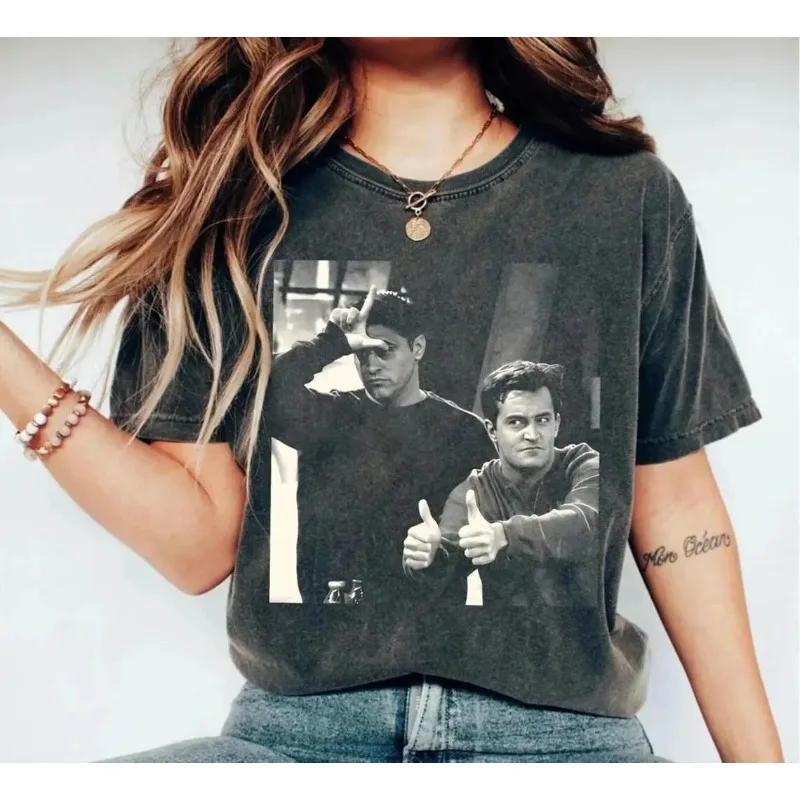 Chandler and Joey T-shirts, Funny Joey and Chandler Bean T-shirts Women's T-shirts Four Seasons New, Unisex High Street T-shirts