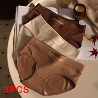 3PCS/set Fashion Seamless Women Panties Underpanties Sports Soft Female Underwear Large Size Sexy Pure Cotton Women's Intimates