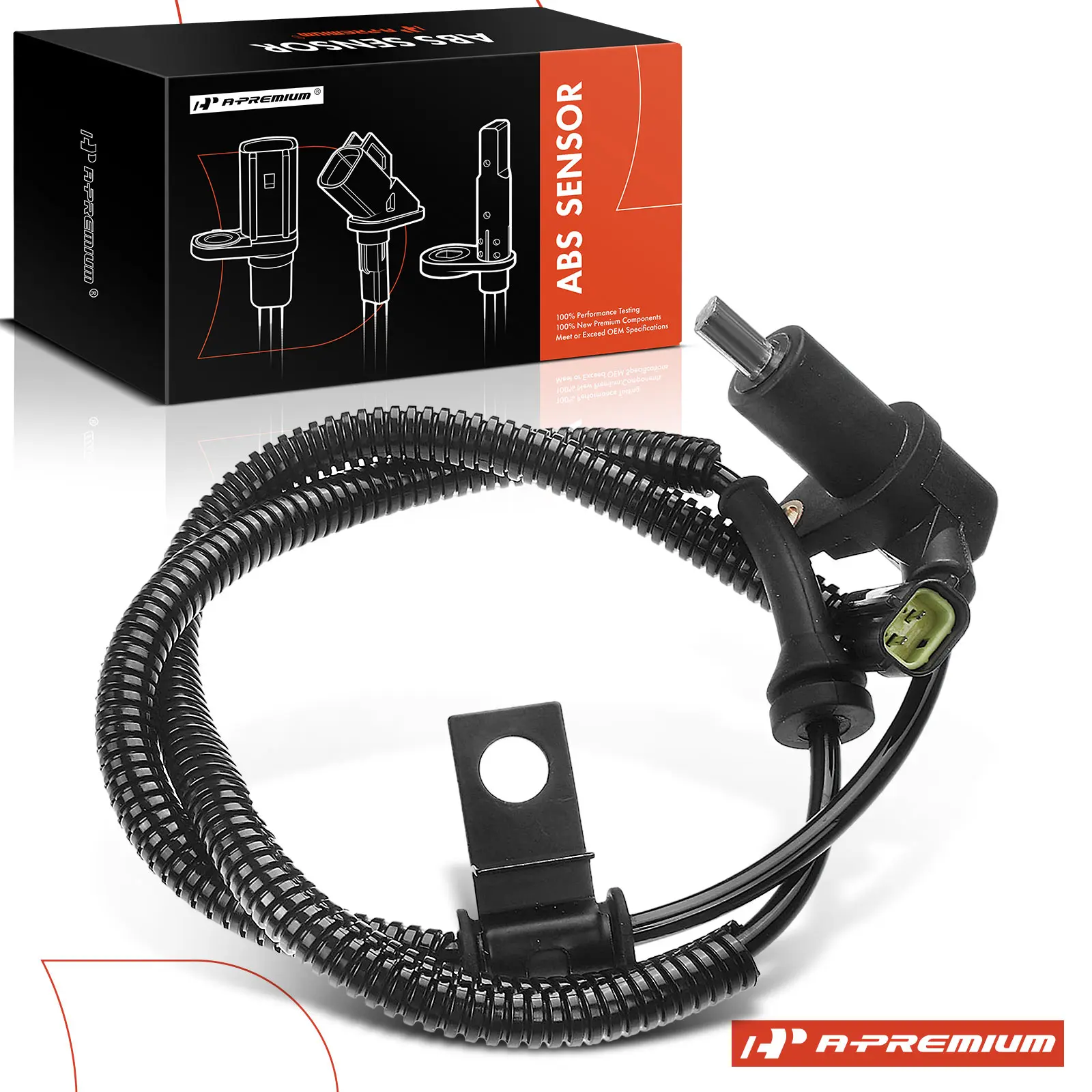 A-Premium Front Driver Side ABS Wheel Speed Sensor for Kia Sorento 2003-2006