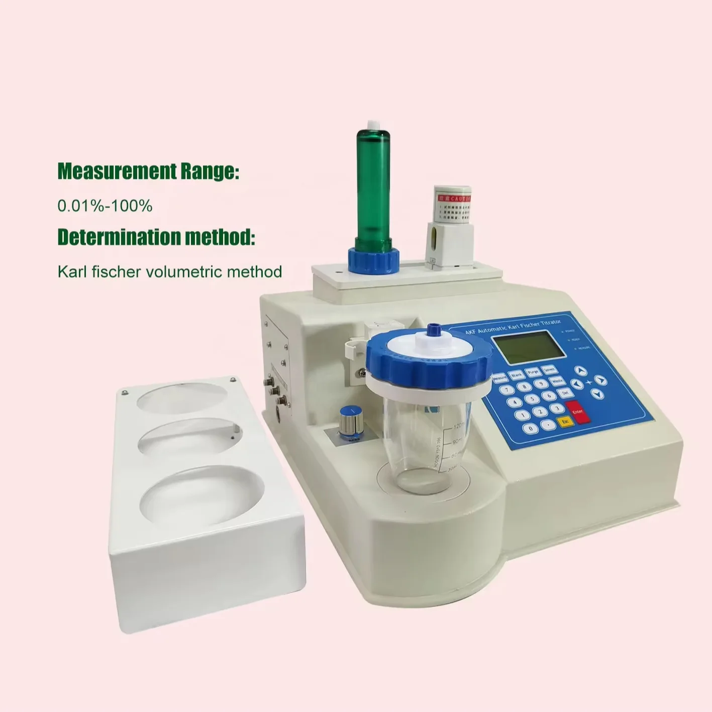 ASTM E203 Volumetric Method Automatic Karl Fischer Volumetric Water Content Titrator Moisture Analyzer (0.001%-100%)