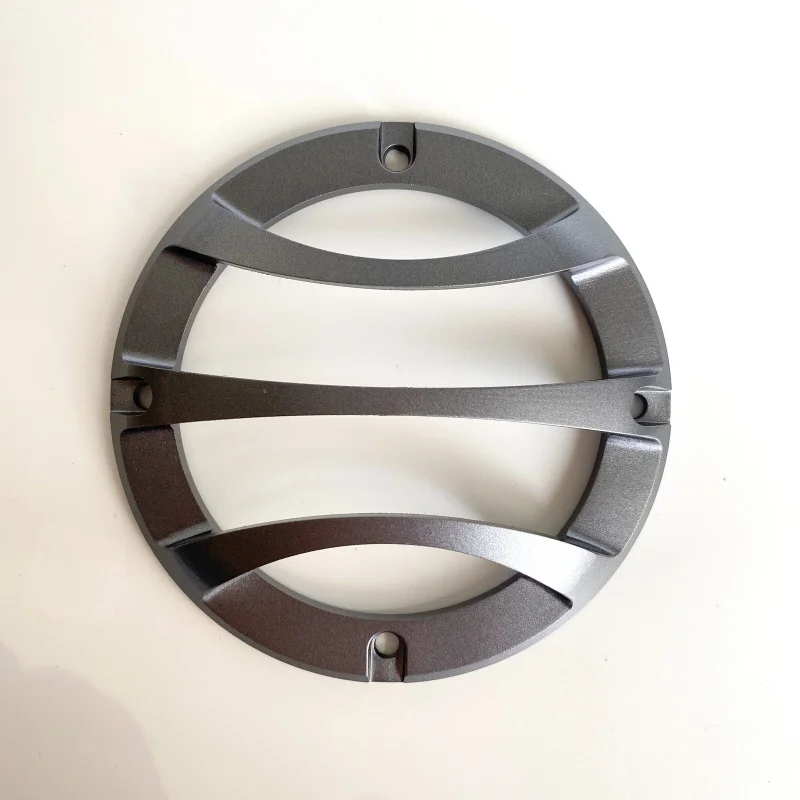 35インチ-フルメタル-チタニウムグレー-アルミニウム製スピーカーカバーグリル-車載オーディオ-dj-pa用