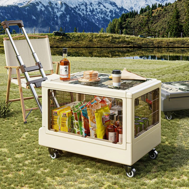 

Camping Storage Box,Small Cart,Trunk Organizer,Camping Picnic,Camping Cart,Foldable Outdoor Storage Box,Trolley Cart Camp Tools