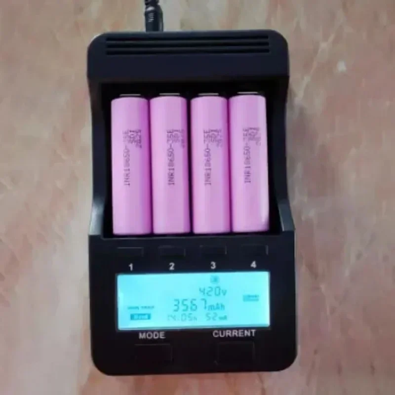 100%.Original. for. 18650,3500 mAh.20A. discharge INR 18650,35 E.3500mAh.18650 battery Li-Ion 3.7 v rechargeable battery. LED..