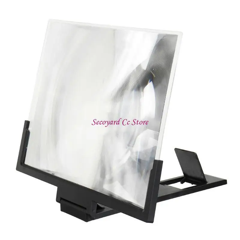 N3UC Folding Video Screen Amplifier 14in 3D Magnifier Phone Stand Holder