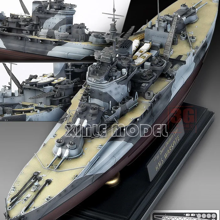 مجموعة نماذج سفينة الأكاديمية 14105 فئة الملكة إليزابيث، ملابس الحرب، سفينة حربية 1/350
