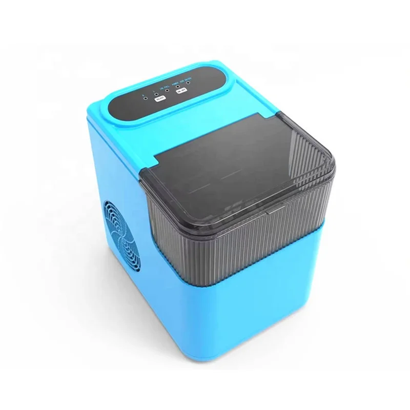 آلة صنع الثلج الأوتوماتيكية المحمولة على سطح الطاولة ذات السعة العالية للمكتب المنزلي