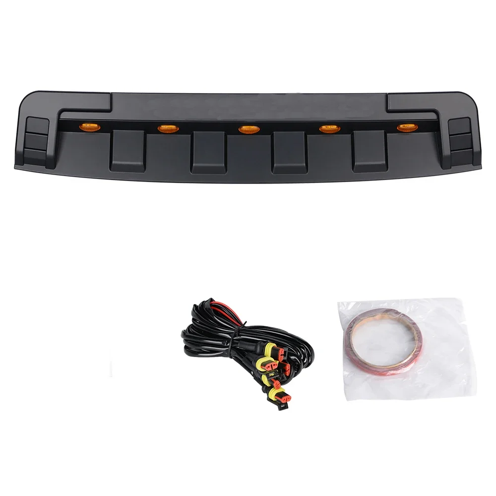 Hood trim plate with light For FJ Cruiser 07+ Engine decoration panel for auto parts