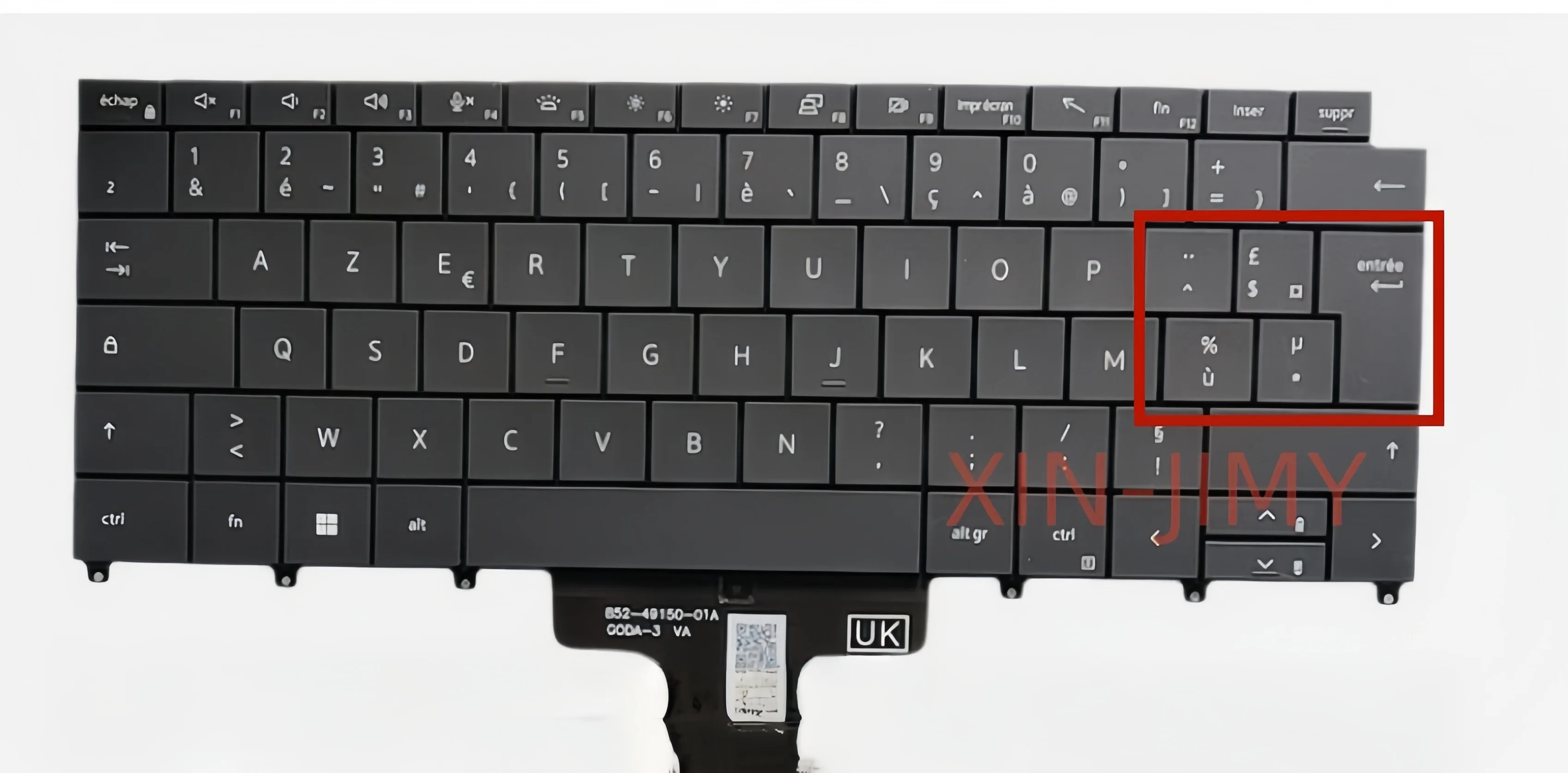 French layout backlit black Laptop Keyboard For Dell Latitude 9440 SNB02B20 Notebook