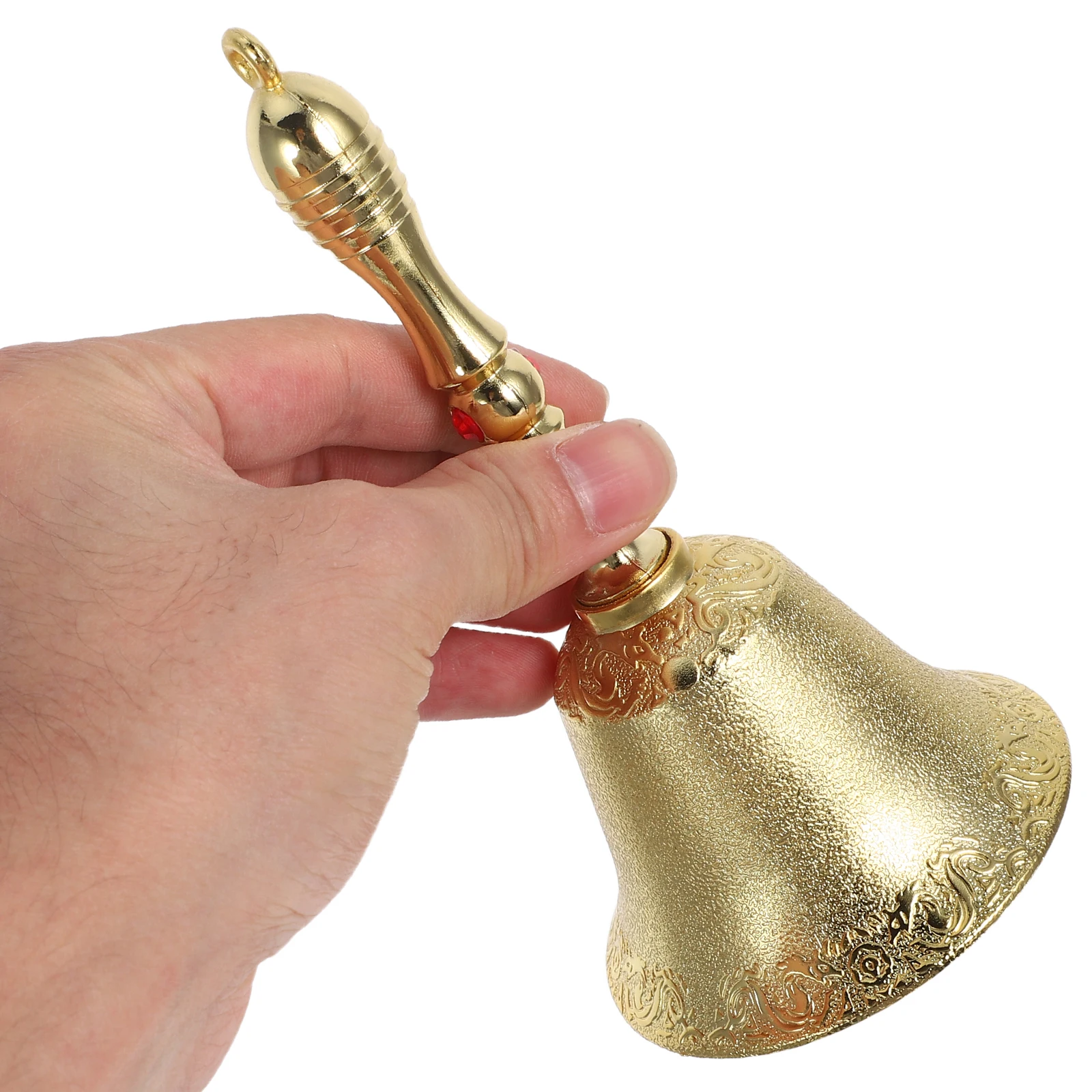 

Handheld Vintage Hand Bell Loud Metal Dinner Bell for Kitchen Hotel Lobby Service Desk Countertop Attention Gathering Events