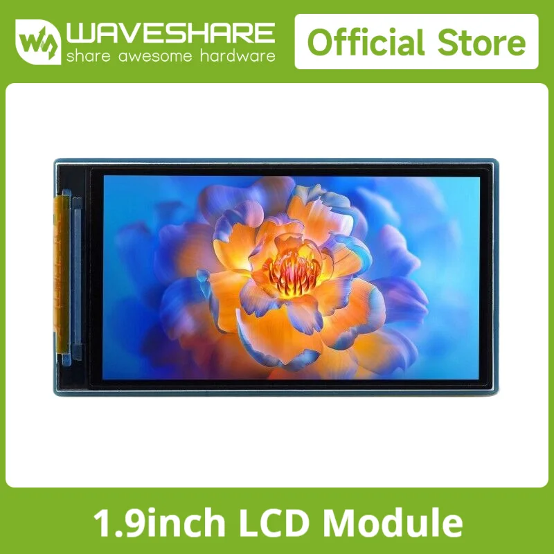 Waveshare 1.9inch LCD Display Module, 170×320, SPI Display, IPS, 262K, Embedded ST7789V2 Driver Chip,for Raspberry Pi/Arduino