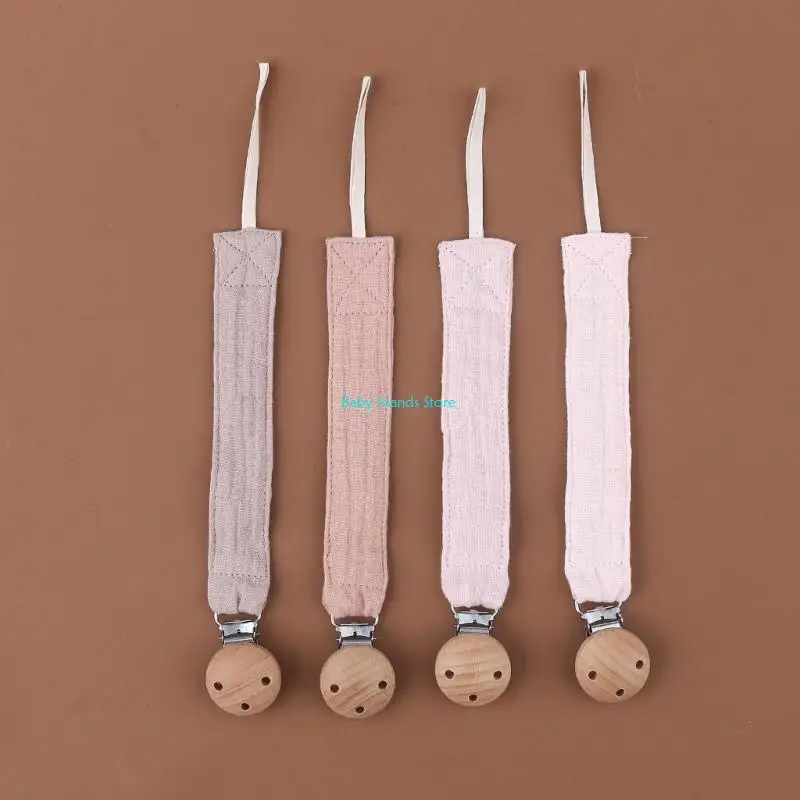 K92D 4 قطعة دمية الرضع مشابك مصاصة للرضع لينة القطن مهديء حامل التمريض عضاضة الدمية كليب الحلمة حامل الطفل هوة سلسلة