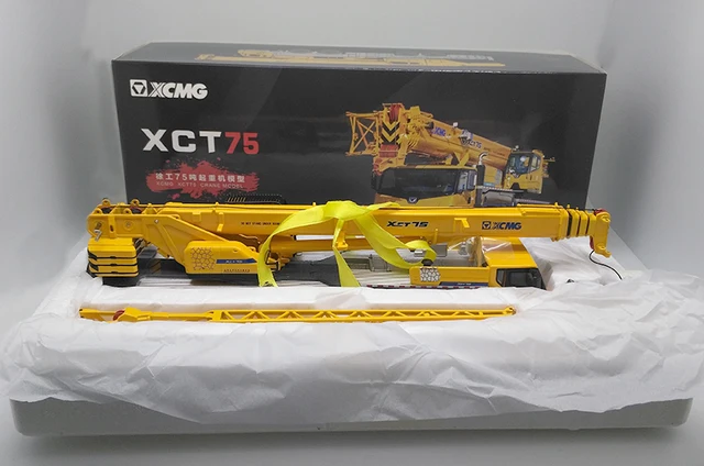 Металлический игровой автокран XCMG XCT 75 тонн желтый | AliExpress