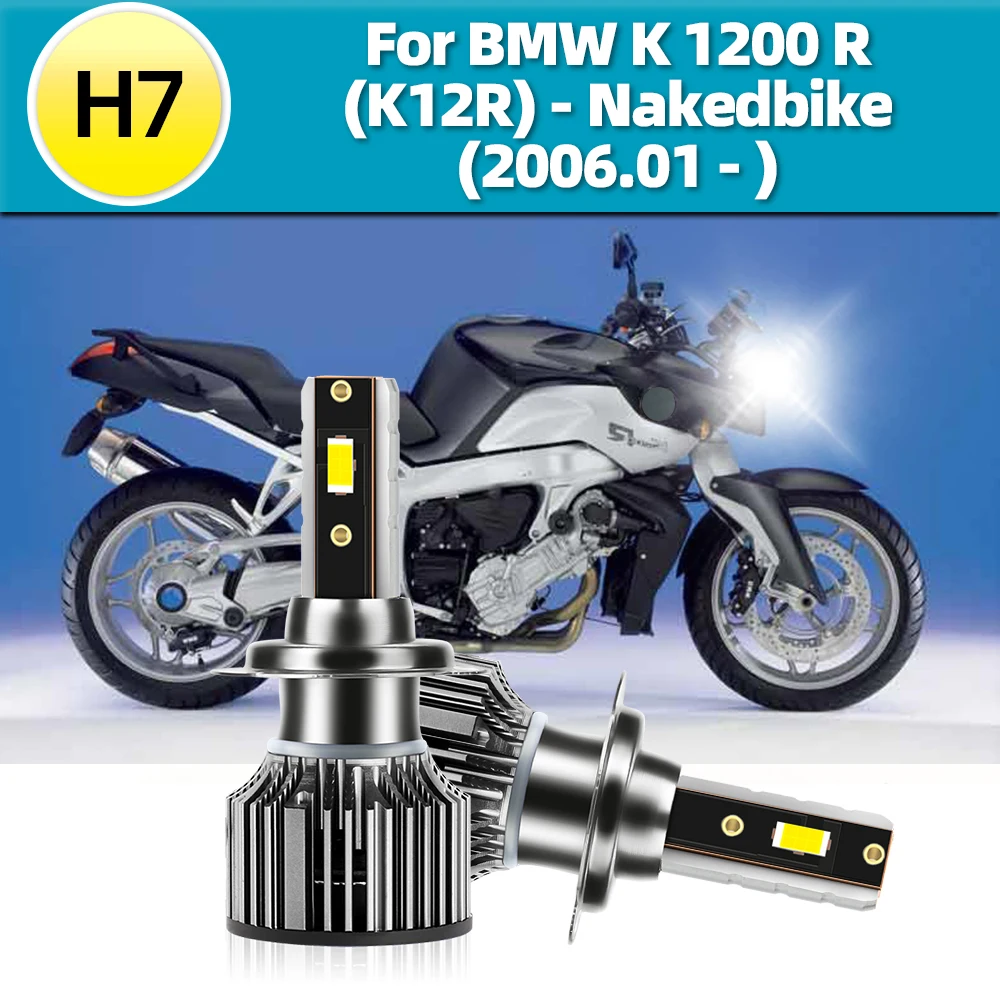 

Motorcycle Headlight H7 LED 15000LM 12V For BMW K1200R (K12R) - Nakedbike 2006 2007 2008 2009 2010 2011 2012 2013 2014 2015-2023