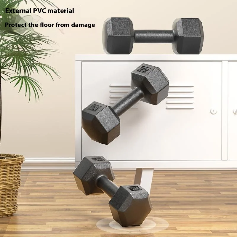 Hexagonal Dumbbell 6/10kg 2 PC Dumbbell Barbbell Crossfit Fitness Strength Exercise Gym Dumbbells Sports Equipment