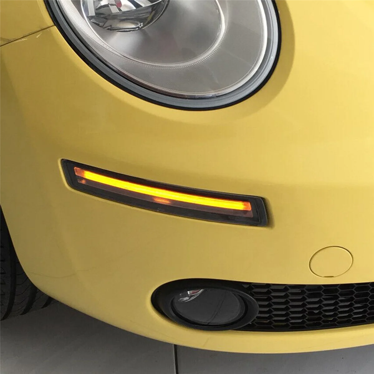 

A28K-Clear LED Turn Signal DRL Daytime Running Light with Amber Turn Signal Lights for VW Beetle 2006-2010
