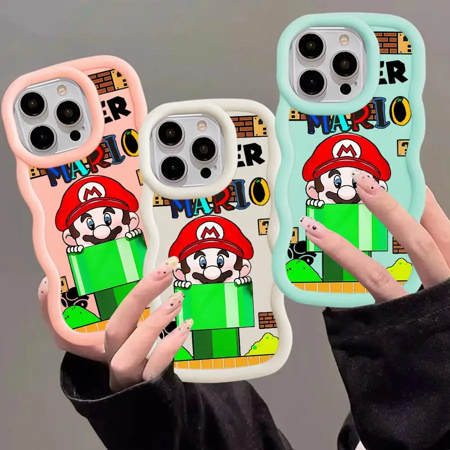 Custodia morbida in TPU con personaggi dei cartoni animati per iPhone 16e 16 15 14 Pro Max 14 15 16 Plus