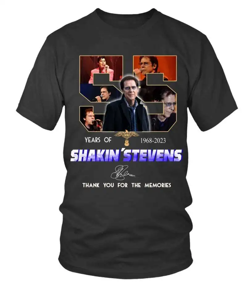 NEW Shakin&apos; Stevens 55 Years Of 1968-2023, Best Shirt Vintage Trending S-5XL