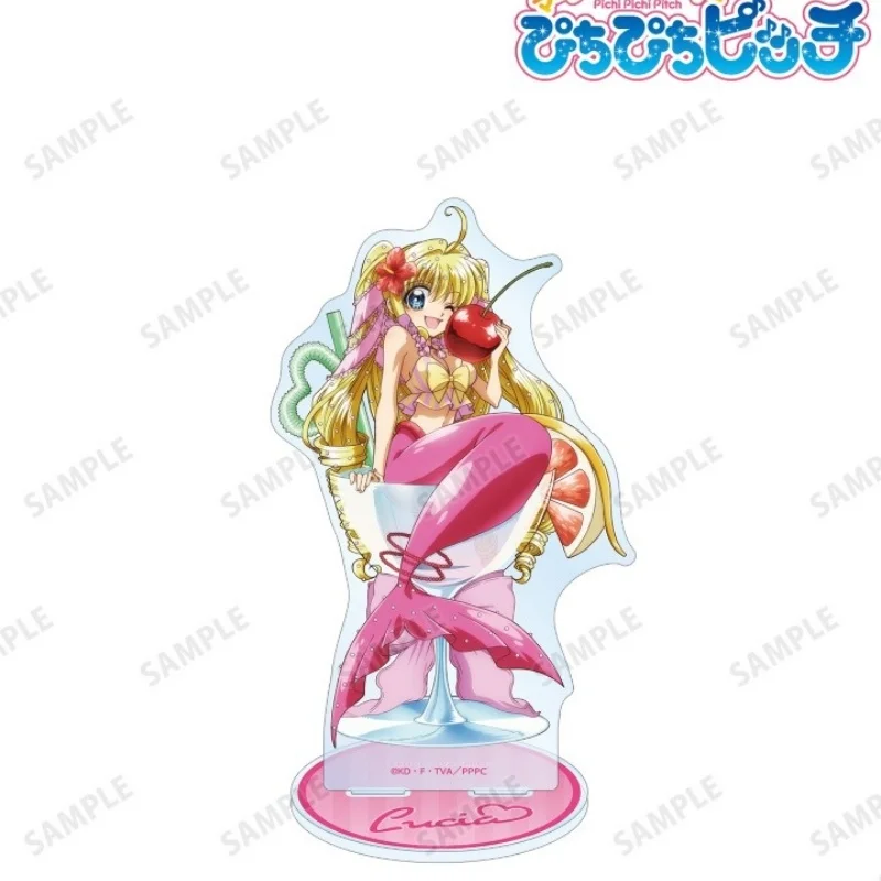 15cm Mermaid Melody: Pichi Pitch Cosplay Nanami Luchia Toin Hanon Hosho Acrylic Desktop Ornament Props Stand Keychains