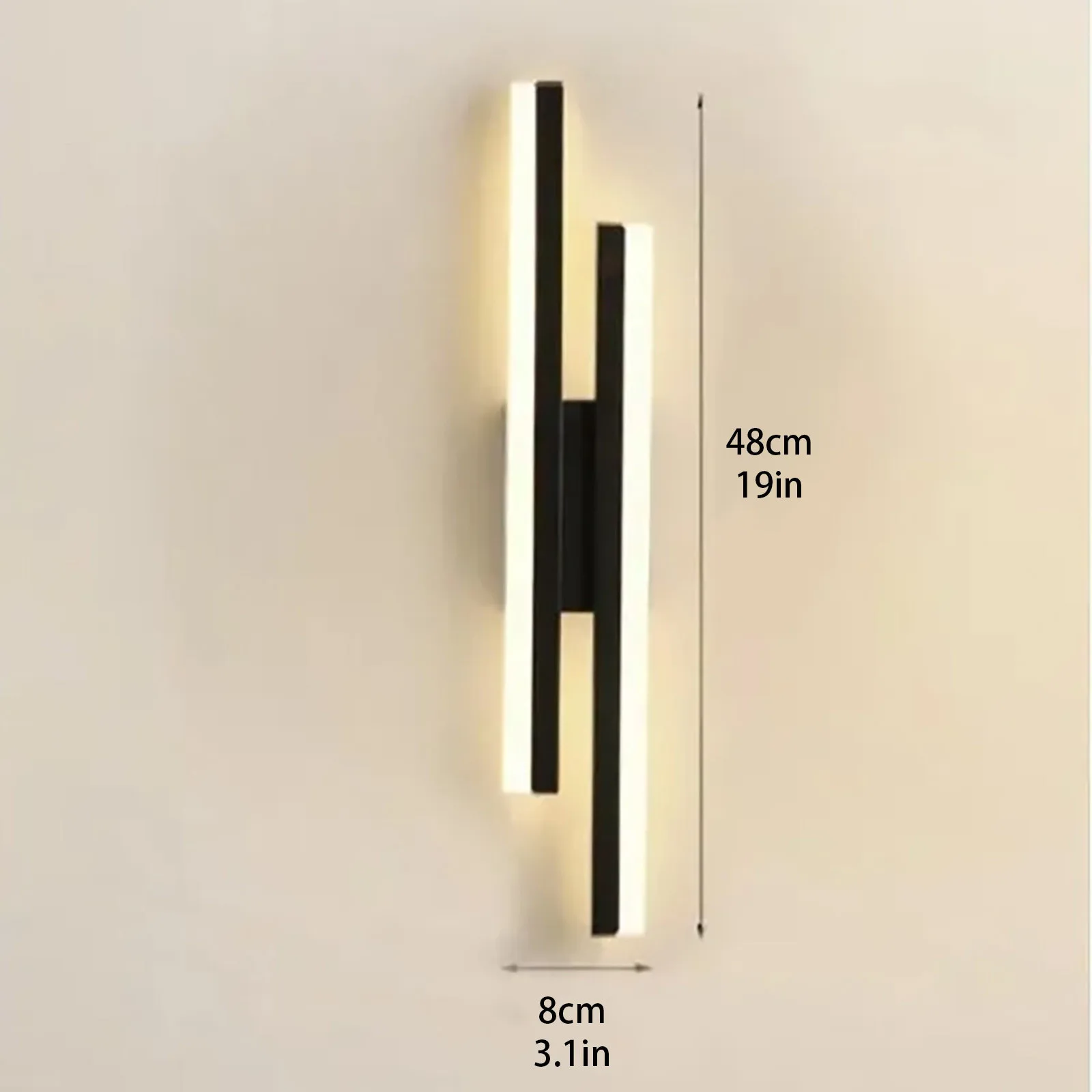 Modern LED Wall Light Revolving Indoor Long Wall Light Home Bedroom Stairs Living Room Sofa Background Wall Light