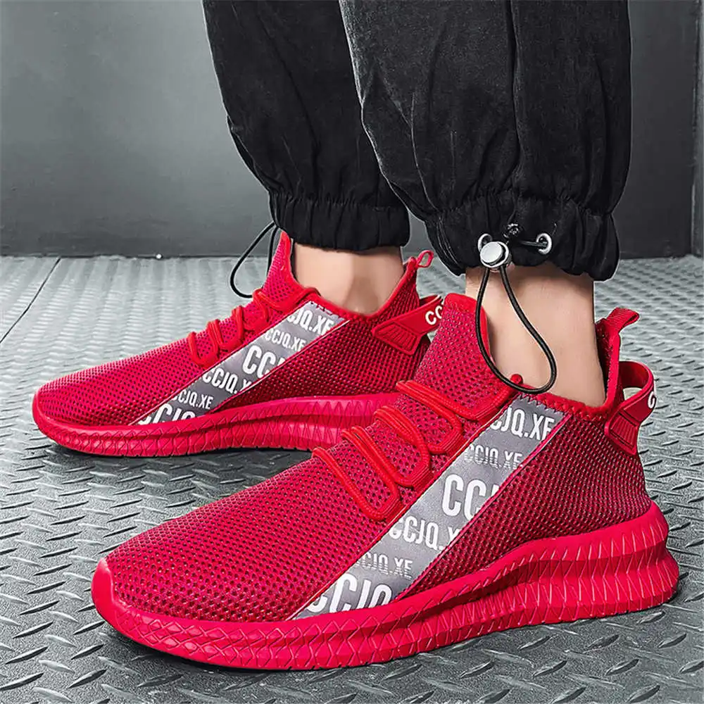 

Large Dimensions Knitting Shoes Men's High Brand Casual White Flats Sneakers White Sports Sapateneis Trending Products