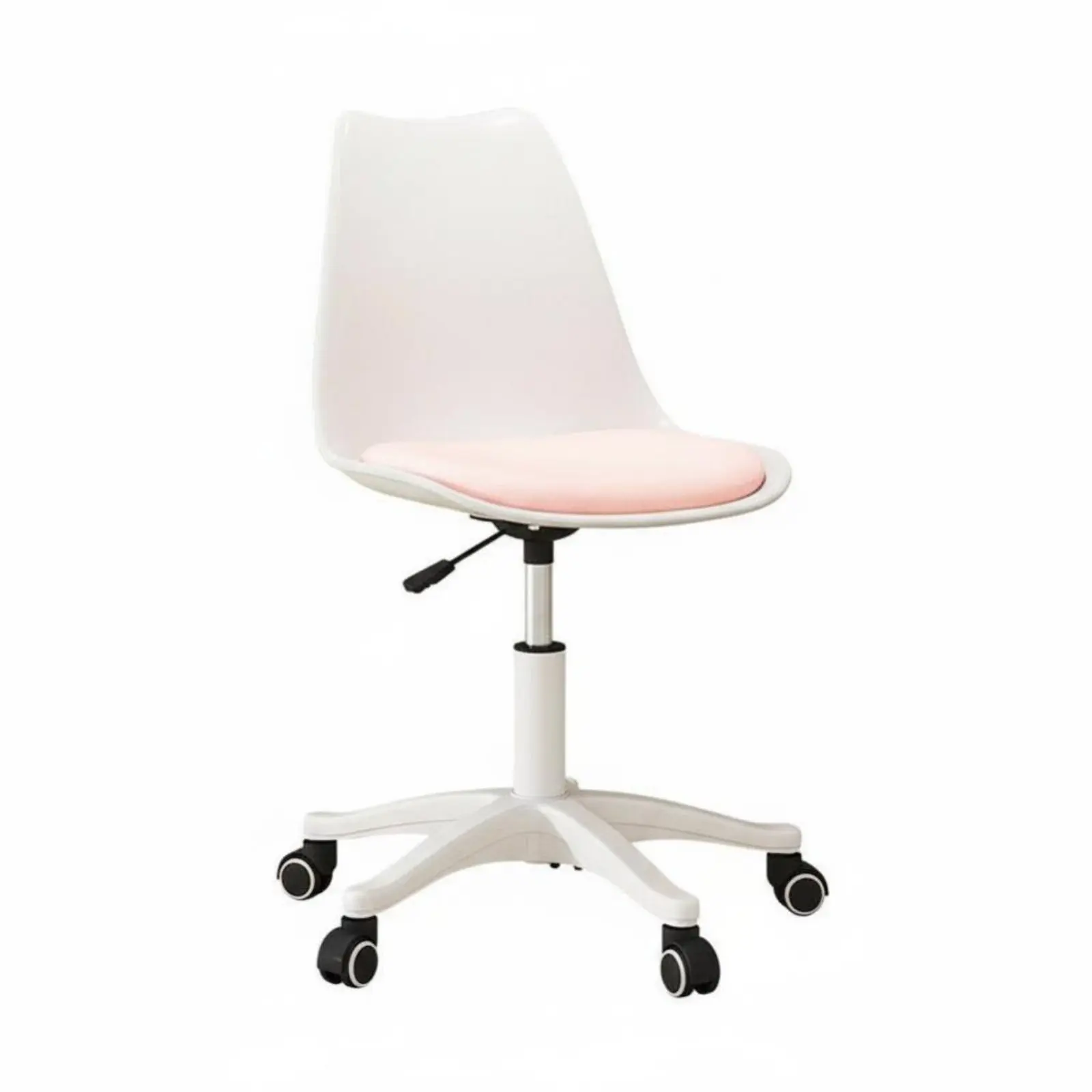 armless-caster-chair-height-adjustable-armless-rolling-desk-chair-space-saving-waterproof-seat-pad-for-women