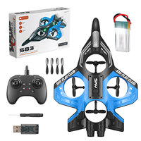 2.4G remote-controlled foam aircraft, anti-drop and impact-resistant fighter jet, fixed-height rolling stunt toy drone