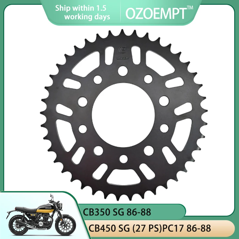 

OZOEMPT 525-36T Motorcycle Rear Sprocket Apply to CB350 SG CB450 SG (27 PS),(44 PS) CMX450 Rebel,C Rebel XBR500 FG,FH (42 PS)