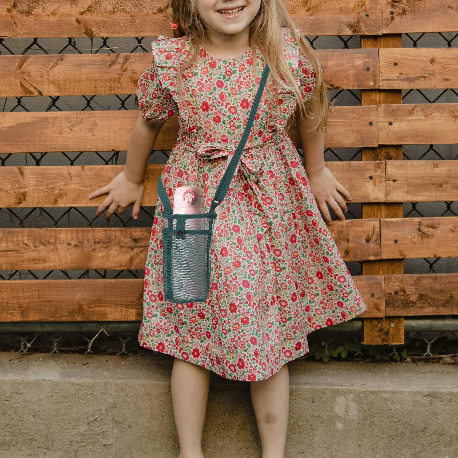 

4Pcs Water Bottle Bag with Strap Breathable Mesh Design Hands Free Convenience Universal Fit for All Cups Travel Case