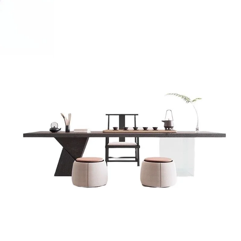 

Tea table and chair combination, simple and modern, acrylic tea table