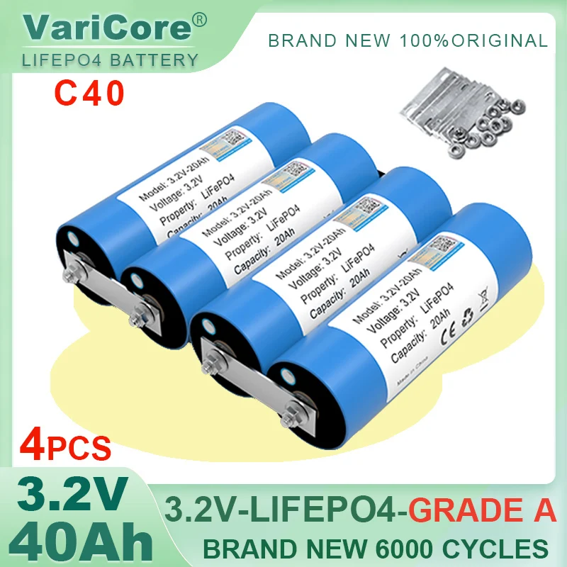 Imagem -05 - Bateria do Fosfato do Ferro do Lítio Lifepo4 3.2v 105ah 55ah 32ah Inversor Solar da Motocicleta do Carro Bonde de Faça Você Mesmo 4s 12v 24v Baterias do Barco