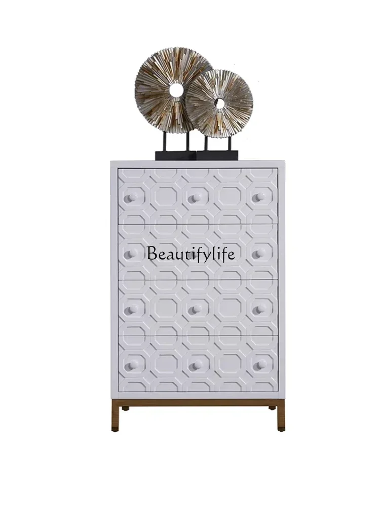 

23Simple Style Bedroom Storage Locker Post-Modern Affordable Luxury Style Decoration Chest of DrawerL