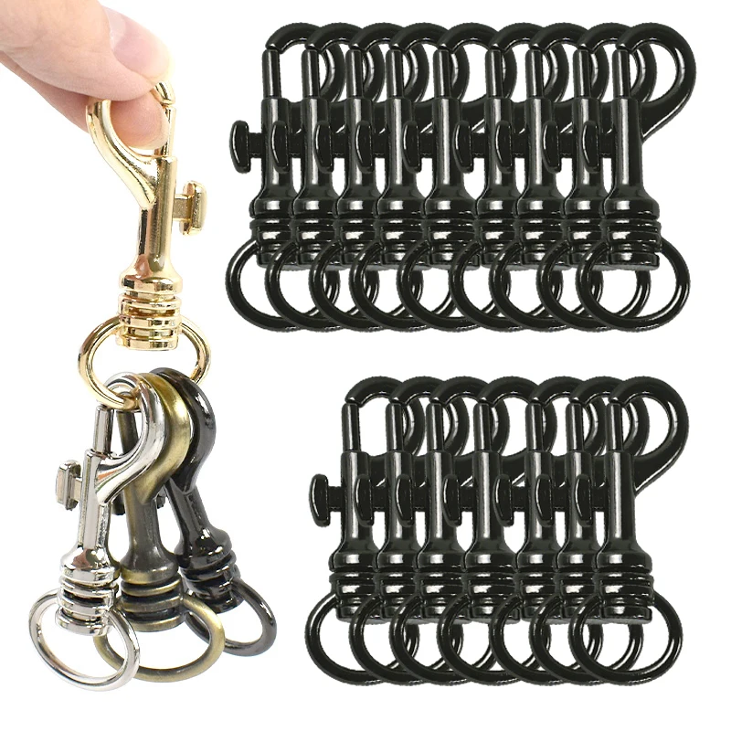 5/10/20P Meetee 13-20mm Metal Swivel Lobster Clasp Bag Strap Trigger Clip Buckle Webbing Belt Snap Hooks DIY Sewing Accessories