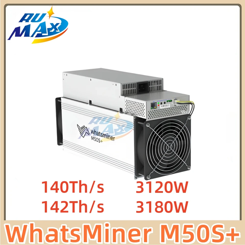 (10Piece) New Microbt Whatsminer M50S+ 140T/142T Bitcoin Asic Miner In Stock Hi…