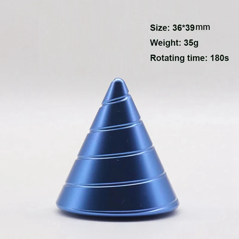 Table Fidget Toy Rotating Cone Gyroscope Office Desk Fidget Toy Optical Illusion Flowing Finger Toy Durable Easy To Use