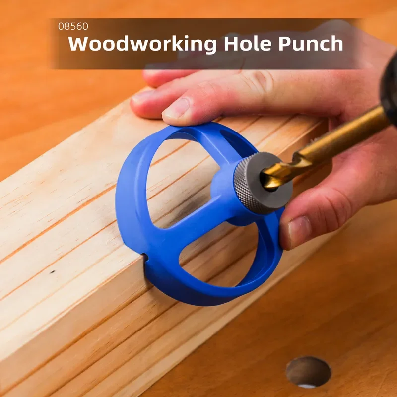 Woodworking Positioner Punch Vertical Drill Log Tongue Punch DIY Wood Tool Accurate Hole Locator Carpenter Marking Gauge