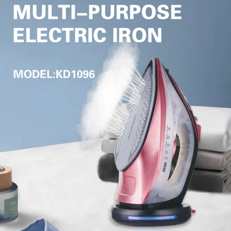 

‌2000W Steam Iron Household Dry Wet Dual Use Fast Wrinkle Remover Portable Lightweight Auto Shut-Off Large Capacity‌