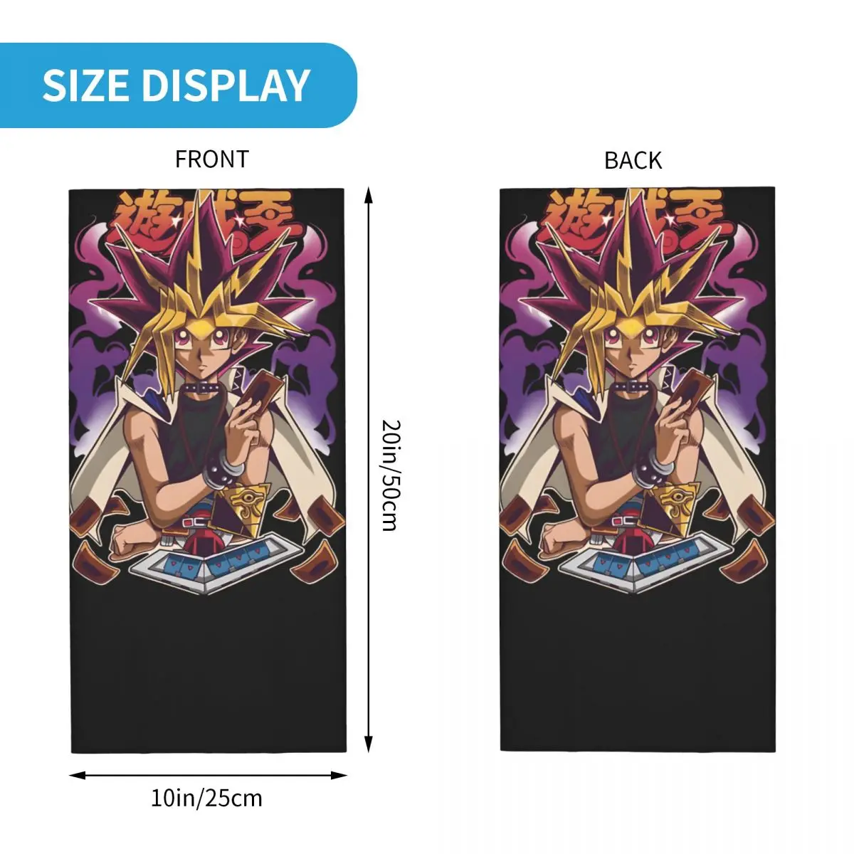 DUEL MONSTER CARDS Motocross Bandana Neck Gaiter Printed Yu-Gi-Oh Wrap Scarf Hiking Unisex Adult Windproof