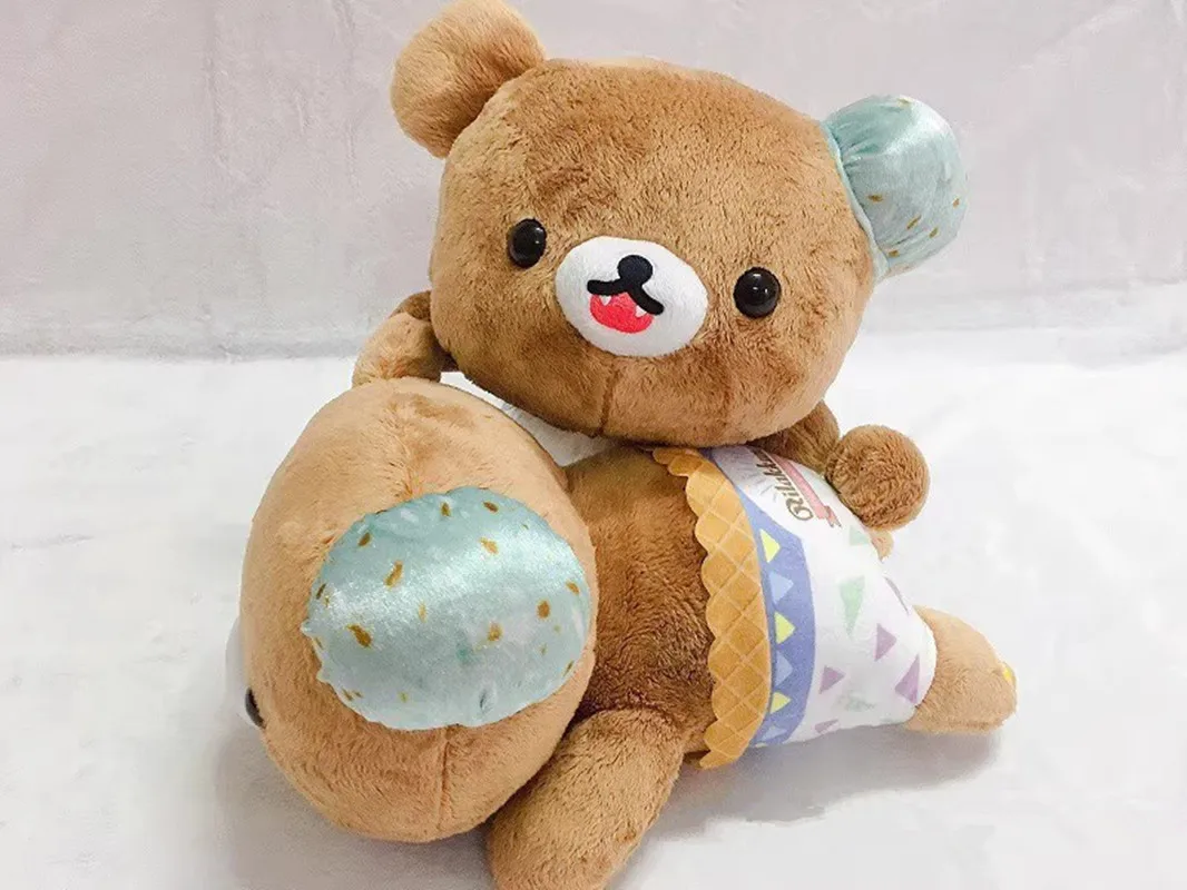 Nuevo Lindo juguete de peluche anime japonés oso tiro almohada muñeco de peluche regalo de cumpleaños 32CM