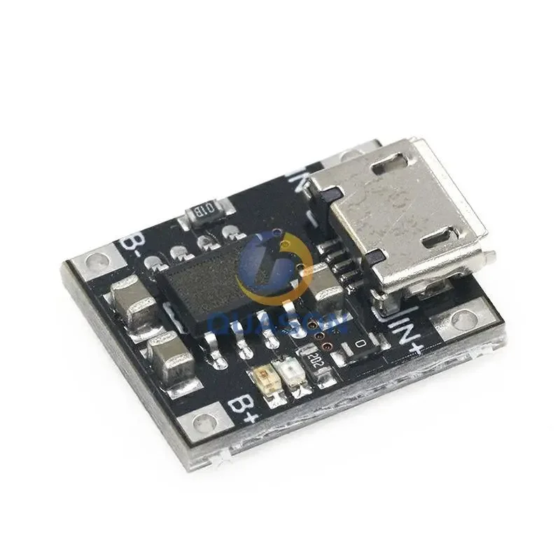 Módulo de cargador de batería de litio de una sola celda, placa de fuente de alimentación Micro USB, 1A, 5V-6V, 4,2 V, TC4056, TC4056A, 10 piezas