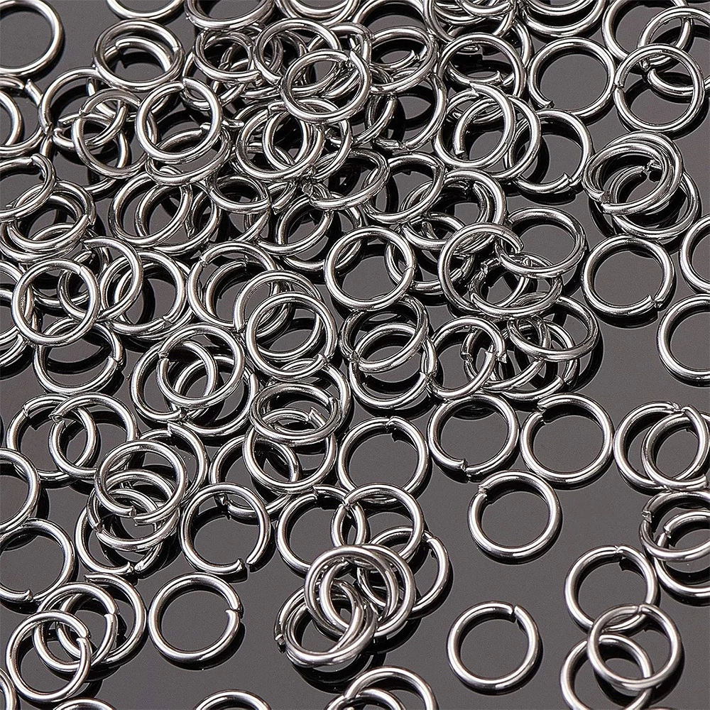 5000Pcs/bag 4mm Stainless Steel Open Jump Rings Connectors 0.8mm Thick Chainmail Making Jewelry Findings