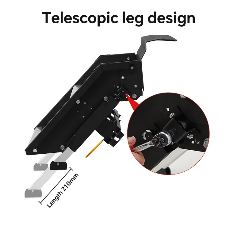Escalera plegable MENFUL Plegable de aluminio RV Escalera de 2 escalones RV Escalera Caravana RV Escalera