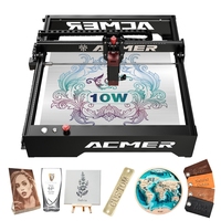 ACMER P1 10w Laser Engraving Machine Laser CNC Router APP Wifi Control Woodworking Metal Laser Cutter 400X410mm