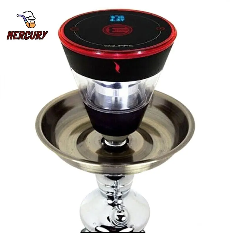 MERCURY Arab narghilè E-Head camera di riscaldamento fornello in carbonio ricaricabile fornello a olio senza fumo Shisha Charcoal Chicha Bowl Set