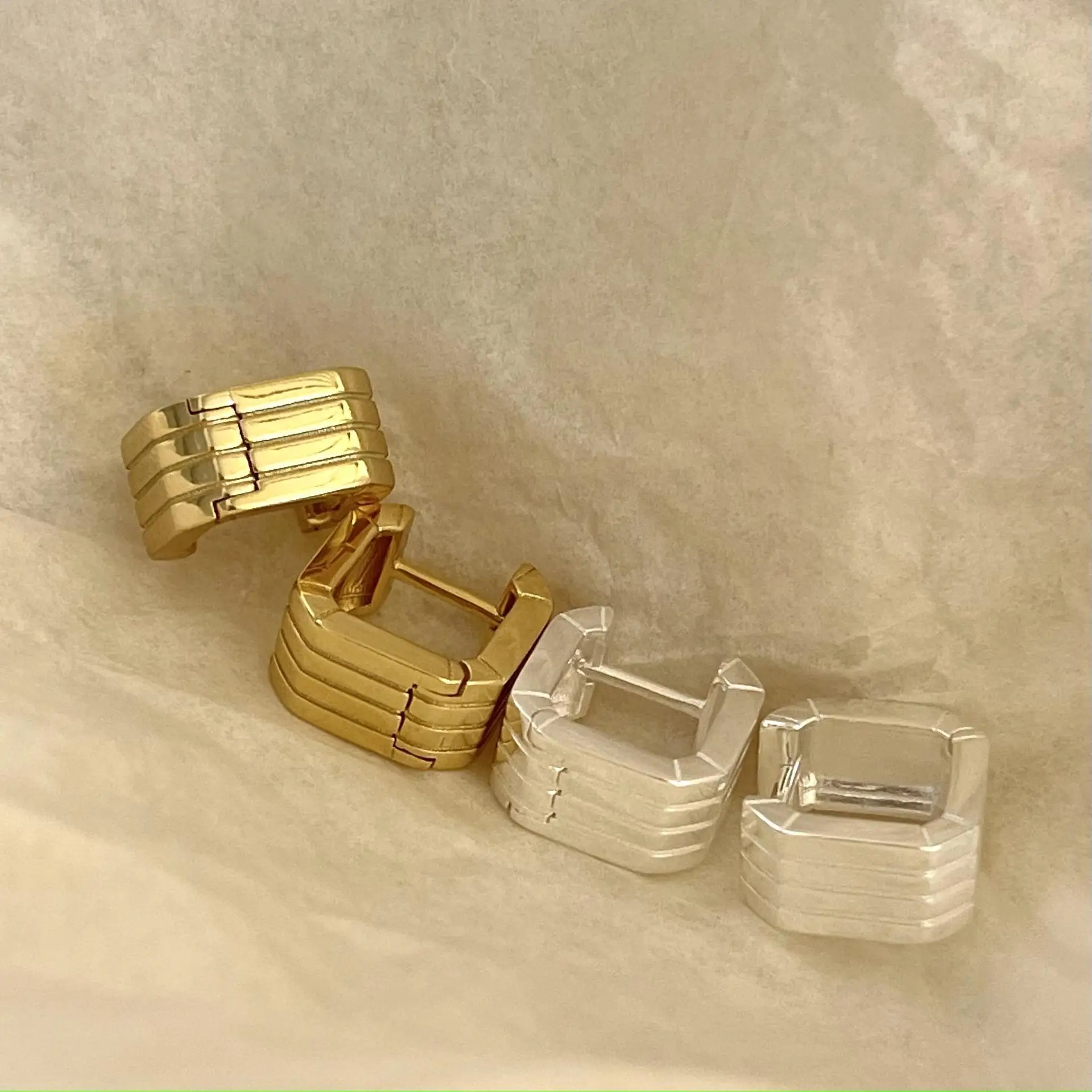 REETI 925 Sterling Silver Earrings  Square Styles Earring Creative Hot Sexy Jewelry for Women Gift Customized Women Jewelry