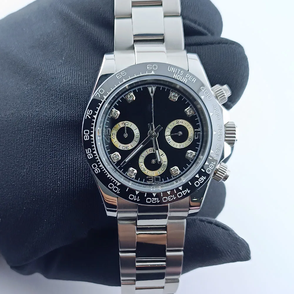 Polychrome Sloped Ceramic bezel insert 38.5*30.5mm /39.3*31.45mm For watch parts (No Luminous)