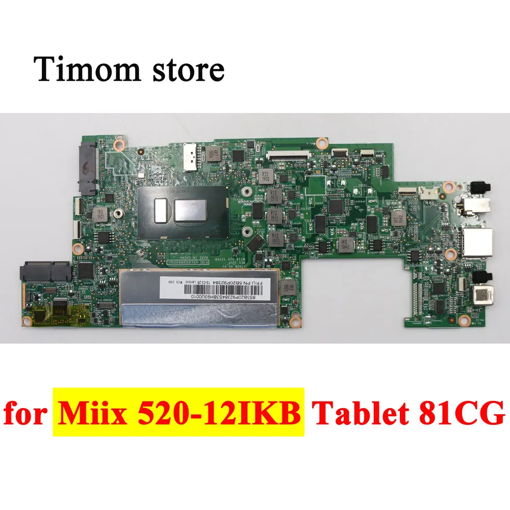 

I78550U i58250U I38130U I37100U I36006U 16G 8G для Miix 520-12IKB Tablet 81CG Оригинальная материнская плата для ноутбука