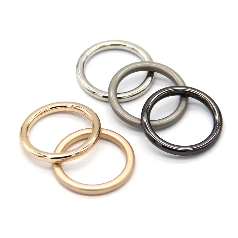 HENGC Large Round Metal O Ring Buckles Clasp Web For Leather Belt Shoes Bags Garment High Quality Sewing DIY Crafts Wholesale